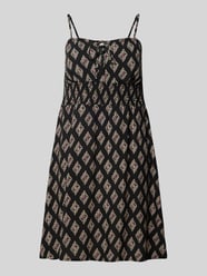 Knielanges Kleid mit Schlüsselloch-Ausschnitt Modell 'NOVA LIFE' von Only Schwarz - 8