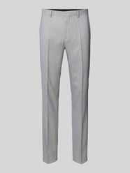 Spodnie garniturowe o kroju skinny fit z dodatkiem wełny model „HESTEN253X” od HUGO - 6