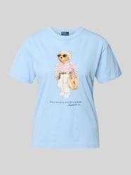 męski t-shirt o kroju regular fit z czystej bawełny z motywem BEAR od Polo Ralph Lauren - 11