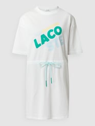 T-shirtjurk met labelprint van Lacoste Wit - 3