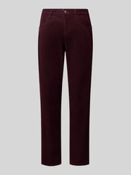 Spodnie sztruksowe o kroju tapered fit z mieszanki bawełny model 'MILEY' od Brax - 35