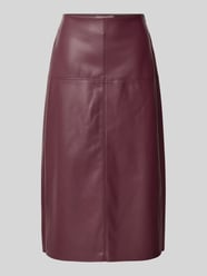 Midirok in leerlook met siernaden van Christian Berg Woman Selection - 20