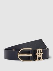 Ledergürtel mit Label-Detail von Tommy Hilfiger Blau - 32
