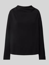 Sweatshirt mit Wasserfallausschnitt von s.Oliver BLACK LABEL Schwarz - 39