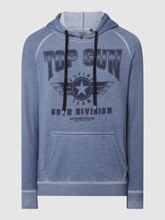 Bluza z kapturem z logo od Top Gun Niebieski - 1
