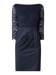 Cocktailkleid aus Spitze und Satin  von Swing Blau / Türkis - 16