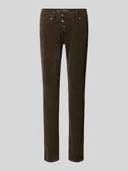 Slim fit corduroy broek van katoenmix van Buena Vista - 12