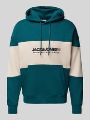 Hoodie mit Label-Print Modell 'LEGACY' von Jack & Jones Blau - 27