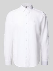 Regular Fit Leinenhemd mit Button-Down-Kragen von Lerros - 20