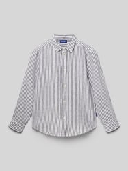 Koszula casualowa o kroju regular fit z mieszanki bawełny i lnu model 'CAIDEN' od ONLY & SONS - 7