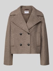 Regular fit lange jas met wol van Jake*s Casual - 45