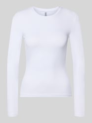 Slim Fit shirt met lange mouwen met ronde hals model 'LULA' van PIECES - 38