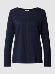 Shirt met lange mouwen met boothals van Esprit Blauw - 47