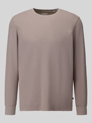 Regular fit shirt met lange mouwen van puur katoen van s.Oliver RED LABEL - 3