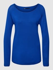Gebreide pullover met rolzomen, model 'MILA LACY' van Only Blauw / turquoise - 36