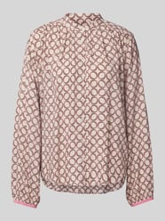 Regular Fit Bluse aus Viskose im Allover-Look von Emily Van den Bergh Beige - 13