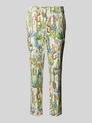 Regular Fit Hose im Allover-Look von Marc Cain Beige - 42