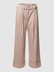 Stoffhose mit Stoffgürtel von Windsor Beige - 34