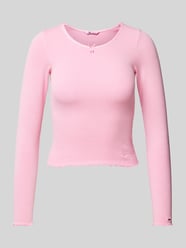 Shirt met lange mouwen en strikdetail van Tommy Jeans Fuchsia - 15