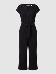 Jumpsuit mit Taillengürtel  von Esprit Grau / Schwarz - 4