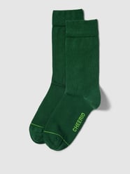 Socken mit Label-Detail Modell 'BEST FRIEND' von Cheerio Grün - 24