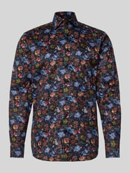 Koszula biznesowa o kroju slim fit z kołnierzykiem typu kent model ‘Savio’ od OLYMP SIGNATURE - 7