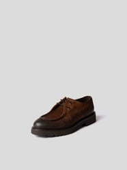 Halbschuhe mit Mokassin-Naht  von Doucal's Schwarz - 9