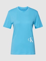 T-Shirt mit Logo-Print Modell 'MONOGRAM' von Calvin Klein Jeans Blau - 24