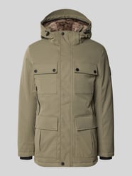 Regular fit parka met voering van capuchon van imitatiebont van Tom Tailor - 41