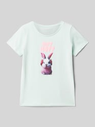 Regular Fit T-Shirt aus reiner Baumwolle mit Motiv-Print von Tom Tailor - 40
