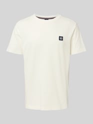 T-Shirt mit Strukturmuster und Rundhalsausschnitt von Lerros - 8