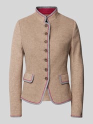 Blazer aus Woll-Mix mit Stehkragen von WHITE LABEL Beige - 40