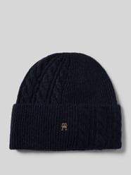 Czapka beanie z dodatkiem wełny i wełny z alpaki od Tommy Hilfiger - 37