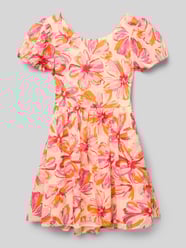 Kleid mit Puffärmeln von Happy Girls Pink - 23