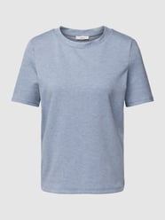 T-Shirt mit Strukturmuster von Jake*s Casual Blau - 21