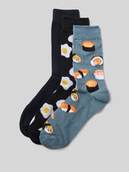 Socken mit elastischem Rippenbündchen im 3er-Pack von Jack & Jones - 32