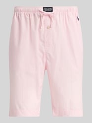 Pyjamashorts mit Tunnelzug aus reiner Baumwolle von Polo Ralph Lauren Underwear Pink - 21