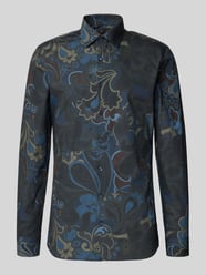 Regular Fit Freizeithemd mit floralem Allover-Print von OLYMP No. Six - 30