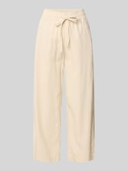 Wide Fit Stoffhose aus Leinen-Mix mit Viskose-Anteil Modell 'Ina' von Soyaconcept Beige - 31