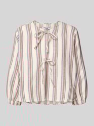 Regular Fit Bluse mit Schnürung von Marc O'Polo Denim - 4