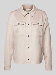 Jacke mit Druckknopfleiste von Street One Beige - 8