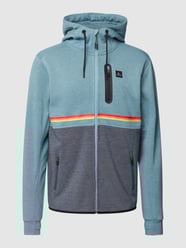 Sweatjack met capuchon, model 'ANTI SERIES DEPARTED' van Rip Curl Blauw / turquoise - 34