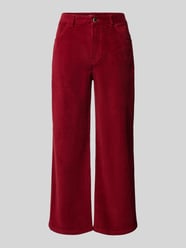 Regular Fit Culotte aus Cord mit weitem Bein von s.Oliver RED LABEL Rot - 12