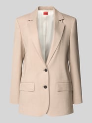 Relaxed Fit Longblazer aus Viskose-Mix mit Leinen-Anteil Modell 'ANETALI' von HUGO Beige - 38