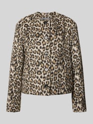 Blazer met ronde hals en knoopsluiting van WHITE LABEL Beige - 40