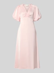 Midikleid aus Satin Modell 'Illana' von Neo Noir Pink - 21