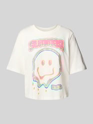Boxy Fit T-Shirt aus reiner Baumwolle Modell 'CARTY LIFE' von Only - 31