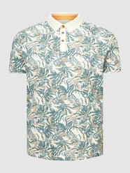 PLUS SIZE poloshirt met all-over motief van Tom Tailor Plus Groen - 13