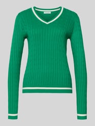 Slim Fit longsleeve in brei-look van Christian Berg Woman - 18