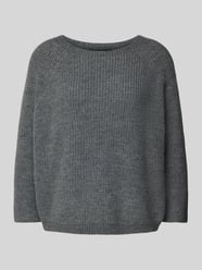 Gebreide pullover met ronde hals, model 'XENO' van Weekend Max Mara Grijs / zwart - 46